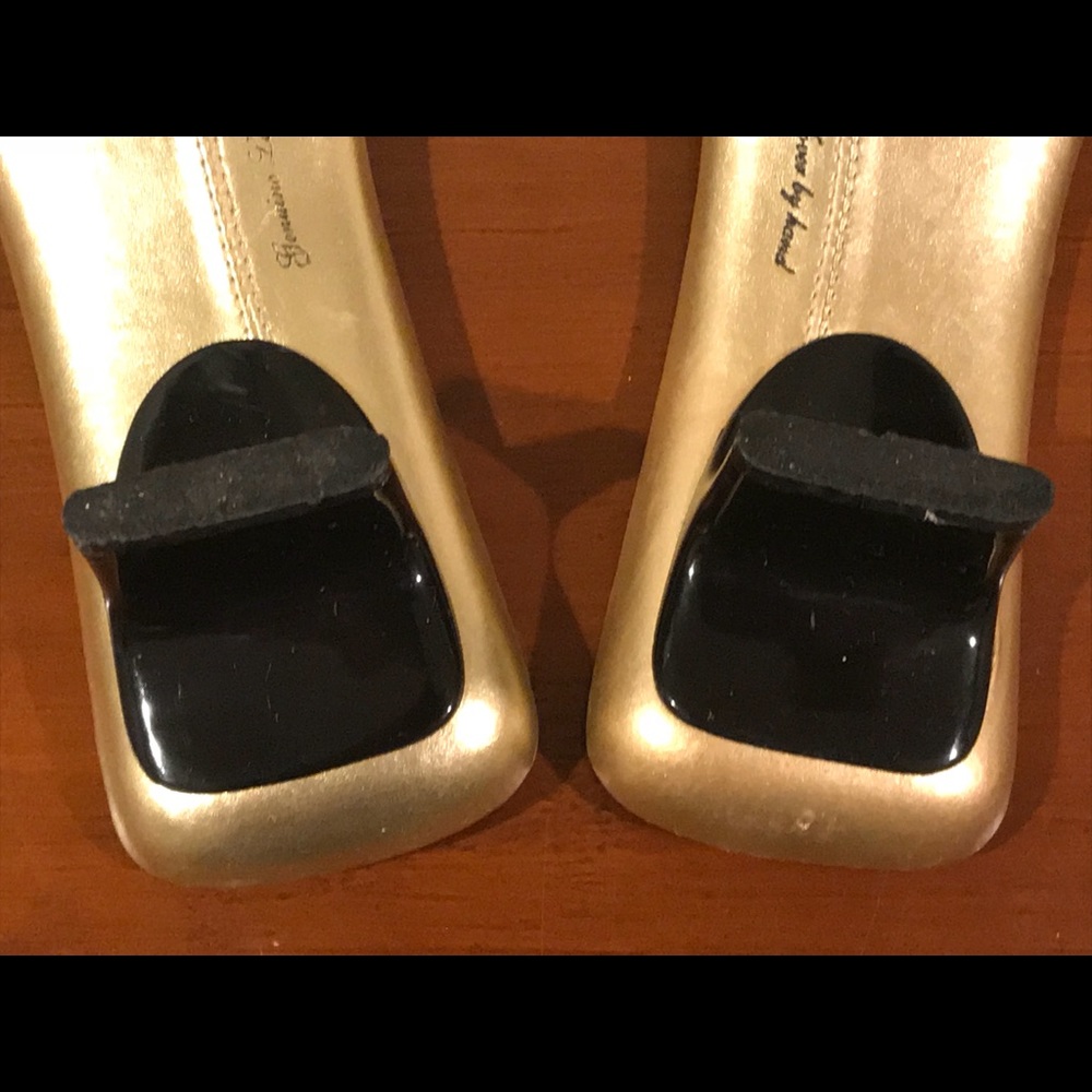 Lauren Ralph Lauren Womens 8 B Gold Heel Sandals - Picture 5 of 8
